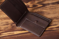 Handmade Leather Mens Cool Wallet Men Slim Wallets Front Pocket Wallet for Men