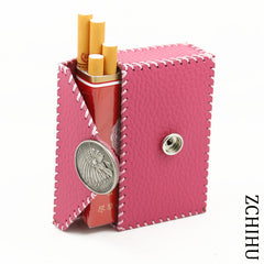 Cool Handmade Leather Womens Pink Indian Cigarette Holder Case for Women - iwalletsmen