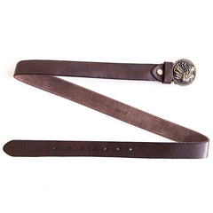 Handmade Genuine Custom Leather Mens Indian Leather Men Coffee Belt for Men - iwalletsmen
