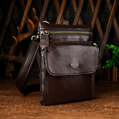 Leather Belt Pouch Mens Small Cases Waist Bag Hip Pack Belt Bag Fanny Pack Bumbag for Men