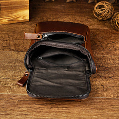 Leather Belt Pouch Mens Small Cases Waist Bag Hip Pack Belt Bag Fanny Pack Bumbag for Men