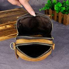 Leather Belt Pouch Mens Small Cases Waist Bag Hip Pack Belt Bag Fanny Pack Bumbag for Men