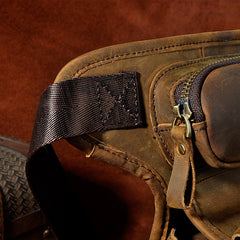 Leather Belt Pouch Mens Small Cases Waist Bag Hip Pack Belt Bag Fanny Pack Bumbag for Men