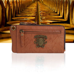 Handmade Mens Cool Long Leather Chain Wallet Cards Biker Trucker Wristlet Wallet - iwalletsmen