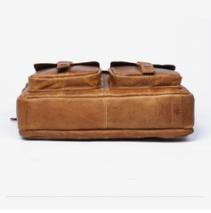 Genuine Leather Mens Cool Messenger Bag Chest Bag Bike Bag Cycling Bag for men