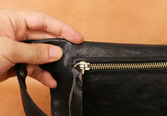 Leather Mens FANNY PACK MENS WAIST BAG HIP PACK BELT BAG FOR MEN - iwalletsmen