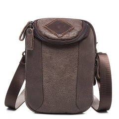 Leather Belt Pouch Mens Small Cases Waist Bag Hip Pack Belt Bag Fanny Pack Bumbag for Men
