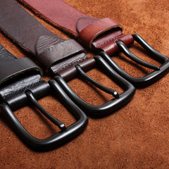Genuine Leather Mens Leather Men Brown Black Belt for Men Cool Leather Belt