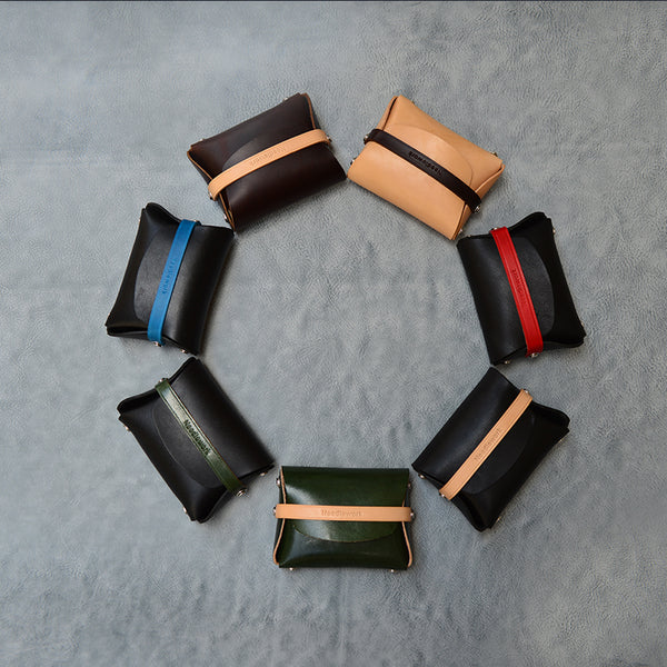 Cool Stylish Leather Mens Wallet Small Card Holder Coin Wallet Long Wallet for Men - iwalletsmen