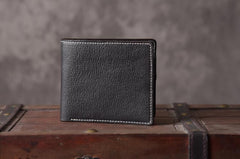 Handmade Leather Mens Cool Wallet Men Slim Wallets Front Pocket Wallet for Men
