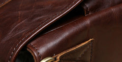 Genuine Leather Mens Cool Messenger Bag Chest Bag Bike Bag Cycling Bag for men