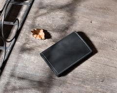 Handmade Leather Mens Cool billfold Wallet Card Holder Small Card Slim Wallets for Men