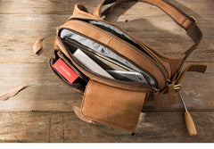 Leather Mens FANNY PACK MENS WAIST BAG HIP PACK BELT BAG FOR MEN - iwalletsmen