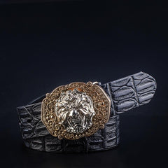 Handmade Genuine Leather Punk Rock Chinese Monster Mens Cool Men Biker Trucker Leather Belt