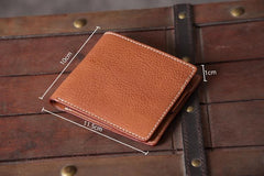 Handmade Leather Mens Cool Wallet Men Slim Wallets Front Pocket Wallet for Men