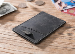 Handmade Leather Mens Cool billfold Wallet Card Holder Small Card Slim Wallets for Men