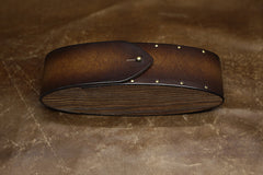 Handmade Mens Womens Tooled Wooden Leather Glasses Case Glasses Box Glasses Holder Eyeglass Case
