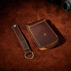 Handmade Leather Mens Cool Key Wallet Car Key Holder Key Case for Men