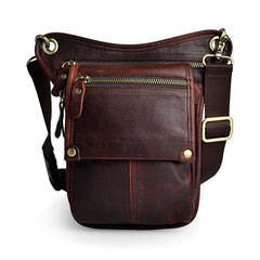 Leather Belt Pouch Mens Cases Waist Bag Hip Pack Belt Bag Fanny Pack Bumbag for Men