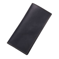 Handmade Leather Mens Clutch Wallet Cool Leather Wallet Long Phone Wallets for Men