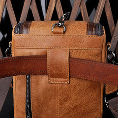 Leather Belt Pouch Mens Small Cases Waist Bag Hip Pack Belt Bag Fanny Pack Bumbag for Men