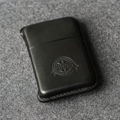 leather cigarette cases Handmade Black Leather Cigarette Case 10pc Leather Case of Cigarettes Leather Cigarette Holder Case