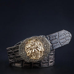 Handmade Genuine Leather Punk Rock Chinese Monster Mens Cool Men Biker Trucker Leather Belt