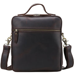 VINTAGE LEATHER MENS Camera Bag Small Cool SHOULDER BAG HANDBAG FOR MEN - iwalletsmen