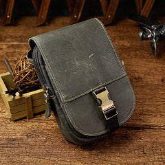 Leather Belt Pouch Mens Small Cases Waist Bag Hip Pack Belt Bag Fanny Pack Bumbag for Men