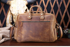 Genuine Leather Mens Cool Messenger Bag Work Bag Satchel Bag Briefcase Bag for men