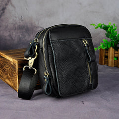 Leather Belt Pouch Mens Small Cases Waist Bag Hip Pack Belt Bag Fanny Pack Bumbag for Men