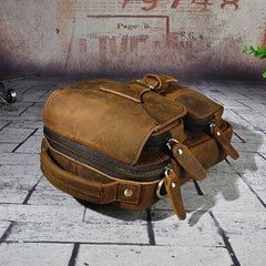 Leather Belt Pouch Mens Small Cases Waist Bag Hip Pack Belt Bag Fanny Pack Bumbag for Men