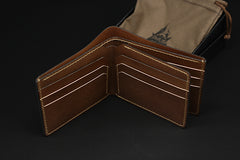 Handmade Leather Tooled Predator Mens billfold Wallet Cool Leather Wallet Slim Wallet for Men