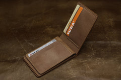 Handmade Leather Tooled Predator License Wallet Mens Card billfold Wallet Cool Leather Wallet Slim Wallet for Men