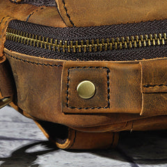 Leather Belt Pouch Mens Small Cases Waist Bag Hip Pack Belt Bag Fanny Pack Bumbag for Men