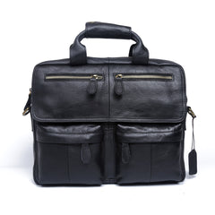 Genuine Leather Mens Cool Messenger Bag Briefcase Chest Bag Bike Bag Cycling Bag for men