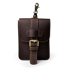 Leather Belt Pouch Mens Small Cases Waist Bag Hip Pack Belt Bag Fanny Pack Bumbag for Men