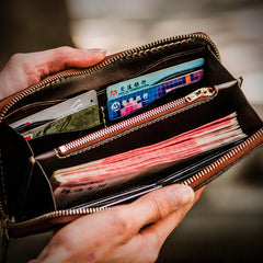 Handmade Leather Ucchusma Mens Chain Biker Wallet Cool Leather Wallet With Chain Wallets for Men
