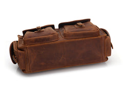 Genuine Leather Mens Cool Messenger Bag Work Bag Satchel Bag Briefcase Bag for men