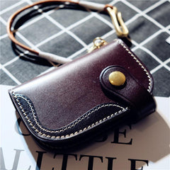 Cool Leather Mens Key Wallet Small Chain Wallet for Mens - iwalletsmen