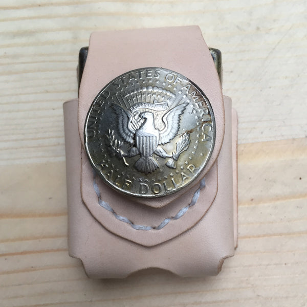 Cool Leather Biker Zippo Lighter Pouches with Loop Leather Zippo lighter case with clip - iwalletsmen