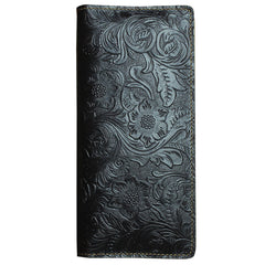 leather wallet men​ Floral Wallet Mens Long Wallets Cool Wallet for Men Bifold Leather Wallet Mens Most Unique Mens Wallets