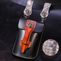 Leather Belt Pouch Mens Small Cases Waist Bag Hip Pack Belt Bag Fanny Pack Bumbag for Men