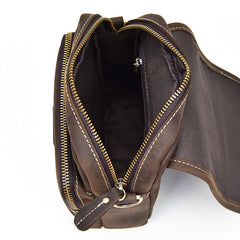 Leather Belt Pouch Mens Small Cases Waist Bag Hip Pack Belt Bag Fanny Pack Bumbag for Men