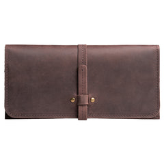 Handmade Leather Mens Clutch Wallet Cool Leather Wallet Long Phone Wallets for Men - iwalletsmen