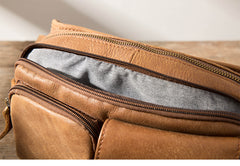 Leather Mens FANNY PACK MENS WAIST BAG HIP PACK BELT BAG FOR MEN - iwalletsmen