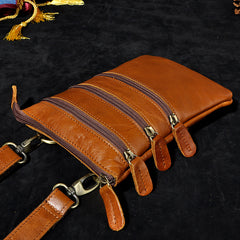 Leather Belt Pouch Mens Small Cases Waist Bag Hip Pack Belt Bag Fanny Pack Bumbag for Men