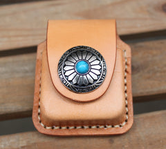 Cool Leather Stdupont Lighter Pouches with Loop Biker Stdupont lighter cases with Clip - iwalletsmen