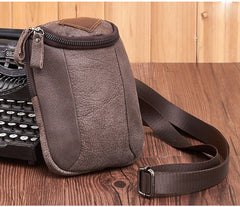 Leather Belt Pouch Mens Small Cases Waist Bag Hip Pack Belt Bag Fanny Pack Bumbag for Men