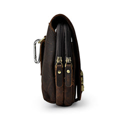 Leather Belt Pouch Mens Small Cases Waist Bag Hip Pack Belt Bag Fanny Pack Bumbag for Men